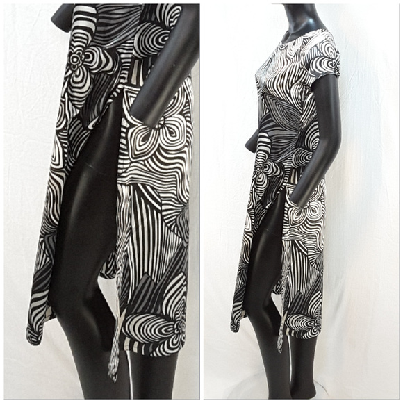 Open Sides Maxi Long Tunic or Cover Up, size Small - Picture 4 of 8